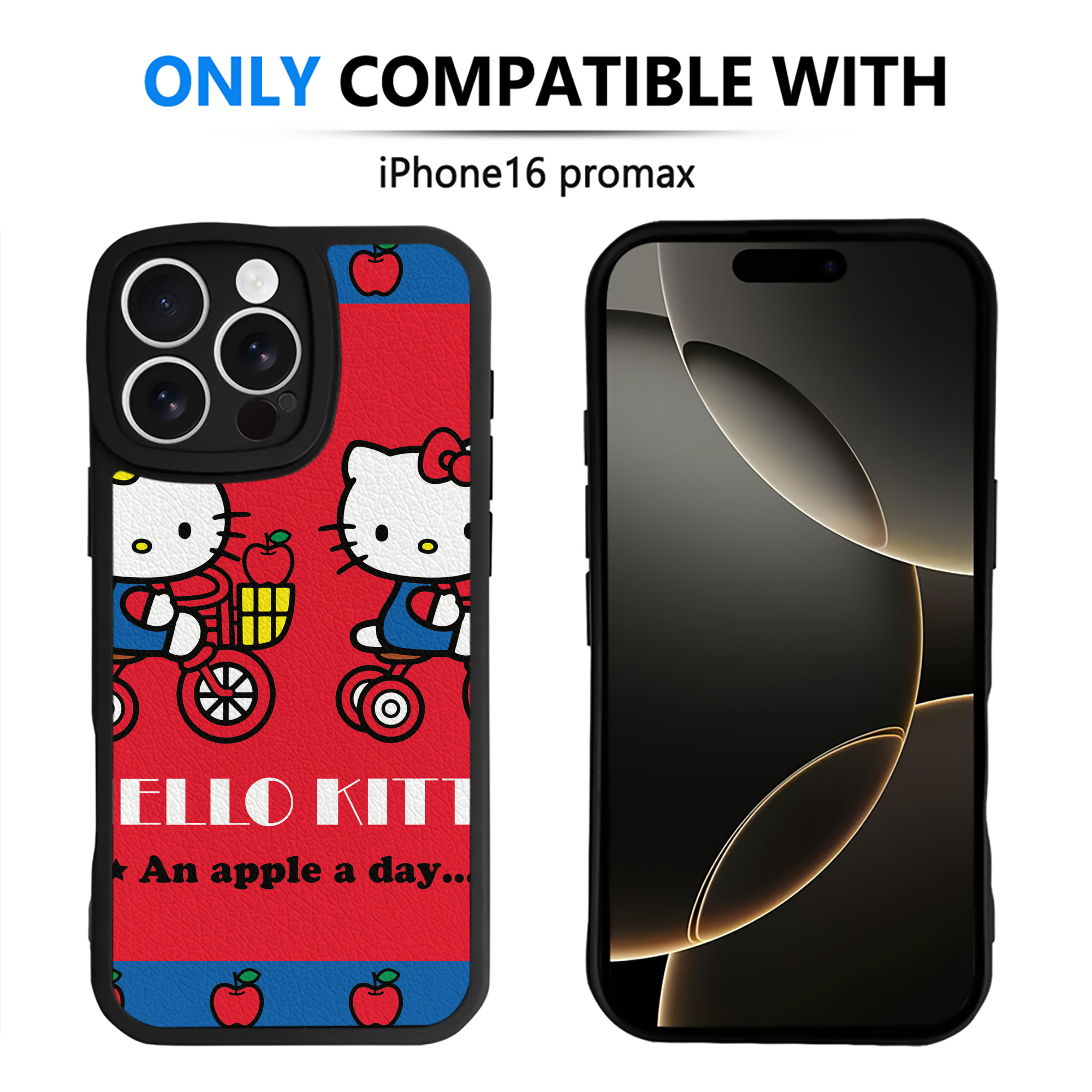 （画像用） Hello Kitty ハローキティ 【iPhone 16シリーズ対応】シリコンスマホケース（レザー調） 材質：シリコン